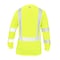 Ge Hi-Vis Long Sleeve T-Shirt, Polyester Knit Birdseye, Mesh, Green/Black, L GS118GL - alternate 2